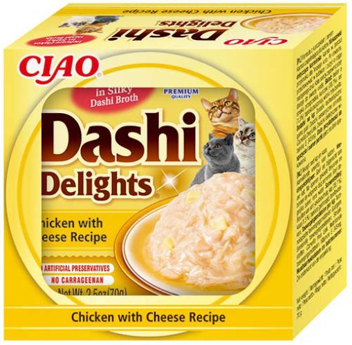Inaba Cat Churu Dashi Delights - κοτόπουλο-τυρί  70 g