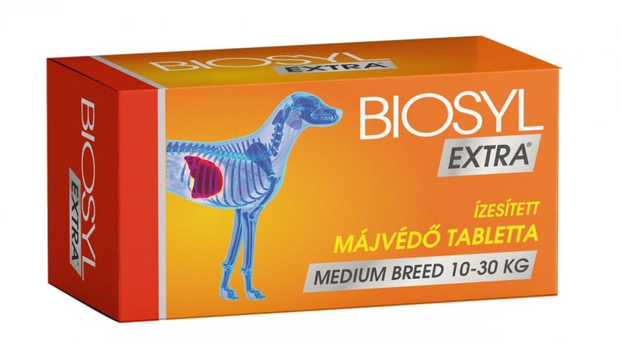 Biosyl Extra ízesített májvédő tabletta - Medium Breed  30 tabletta