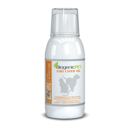 BiogenicPet Cod Liver Oil csukamájolaj kutyáknak és macskáknak  100 ml