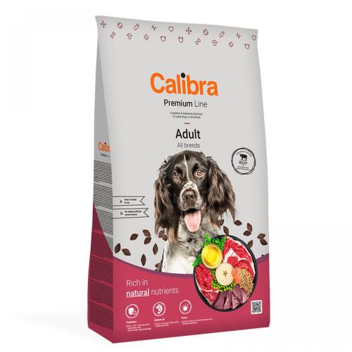 Calibra Premium Line Adult Beef száraz kutyatáp  12 kg