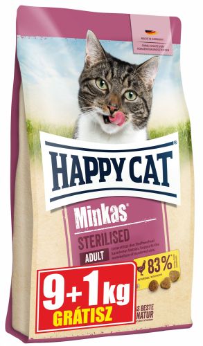 Happy Cat Minkas Sterilised 9+1 kg   10 kg