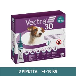 Vectra 3D διάλυμα σταγόνων για σκύλους 4-10 kg   3 db