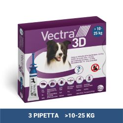 Vectra 3D διάλυμα σταγόνων για σκύλους 10-25 kg   3 db