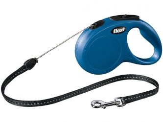 Flexi Classic S σχοινί λουρί σε διάφορα χρώματα, 5 μ.  Kék - 5 m