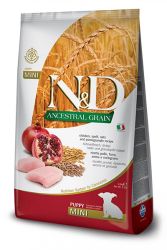 N&D Ancestral Grain Σκυλοτροφή Κουτάβι Μίνι Κοτόπουλο & Ρόδι  2.5 kg