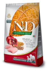N&D Ancestral Grain Σκύλου Ενηλίκων Μεσαίου & Μεγάλου Μεγέθους Κοτόπουλο & Ρόδι  2.5 kg
