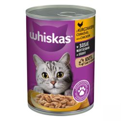 Whiskas κονσέρβα με κοτόπουλο σε σάλτσα  400 g