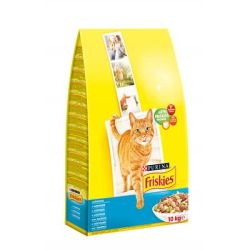 Friskies ξηρή τροφή γάτας με σολομό και προσθήκη λαχανικών  10 kg