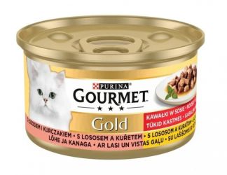 Gourmet Gold κομμάτια σε σάλτσα csirkével és lazaccal   85 g