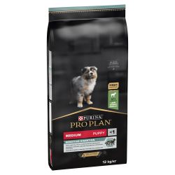 Pro Plan Puppy Medium Ευαίσθητη Πέψη Optidigest - Αρνί  12 kg