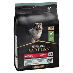 Pro Plan Puppy Medium Ευαίσθητη Πέψη Optidigest - Αρνί  3 kg