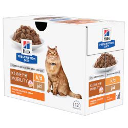 Hill's Prescription Diet k/d + Κινητικότητα σε φακελάκι για γάτες 12 x  85 g
