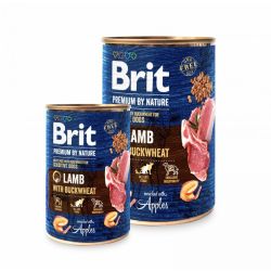 Brit Premium by Nature Adult Αρνί με Φαγόπυρο  800 g