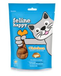 Mark&Chappell VetIQ Feline Happy Τραγανές & Κρεμώδεις Μπουκιές - Κοτόπουλο  60 g