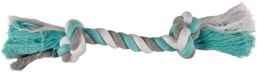 Flamingo Jim Playing Rope - σχοινί μασήματος με 2 κόμπους, μέντα  35 cm