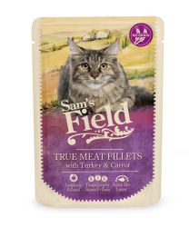 Sam's Field True Meat Fillets - Γαλοπούλα & Καρότο σε φακελάκι  85 g