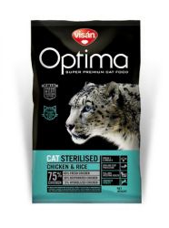 Visán Optimanova Cat Sterilised Κοτόπουλο & Ρύζι  2 kg