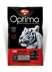 Visán Optimanova Cat Mature Κοτόπουλο & Ρύζι  8 kg