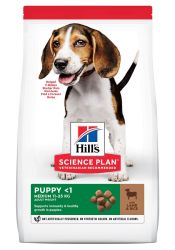 Hill's Science Plan Puppy Medium ξηρή τροφή σκύλου, αρνί και ρύζι  14 kg