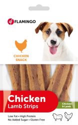 Flamingo Σνακ Κοτόπουλο - Λωρίδες Κοτόπουλου και Αρνιού  85 g
