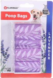 Flamingo σακούλα συλλογής σκυλίσιων περιττωμάτων - λεβάντα 8 x  15 db
