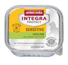 Animonda Cat Integra Protect Sensitive σε δισκάκι, γαλοπούλα  100 g