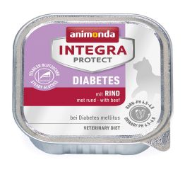 Animonda Cat Integra Protect Diabetes σε δισκάκι, βοδινό  100 g