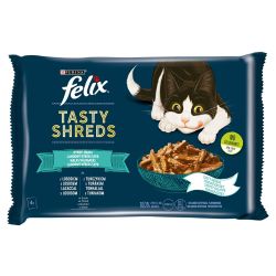 Felix Tasty Shreds επιλογή ψαριών σε σάλτσα 4 x  80 g