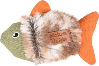 Flamingo Delight λούτρινο ψάρι παιχνίδι για γάτες  13 cm