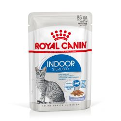 Royal Canin Indoor Sterilised Jelly - ζελέ για στειρωμένες ενήλικες γάτες εσωτερικού χώρου 12 x  85 g