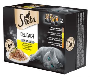 Sheba Delicacy σε φακελάκι - επιλογή πουλερικών 12 x  85 g