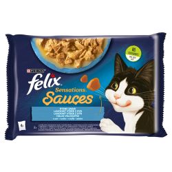Felix Sensations Sauces Ψαρική Επιλογή με αλάσκα μπακαλιάρο, σαρδέλα 4 x  85 g