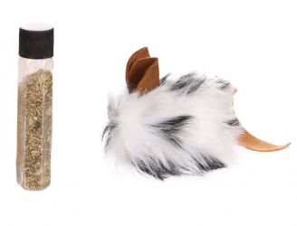 Flamingo λούτρινο ποντίκι με καζανάκι από καλμπαλάχανο  1 db