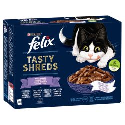 Felix Tasty Shreds vegyes válogatás szószban 12 x  80 g
