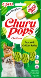 Inaba Cat Churu Pops - τόνος με κοτόπουλο 4 x  15 g