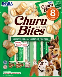 Inaba Dog Churu Δαγκωνιές - Κοτόπουλο με Τόνο 8 x  12 g
