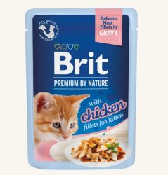 Brit Premium Γατάκι σε Σάλτσα - Φιλέτα Κοτόπουλου  85 g