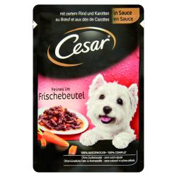 Cesar φακελάκια με βοδινό και λαχανικά  100 g