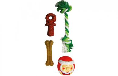 Flamingo Χριστουγεννιάτικη Κάλτσα - παιχνίδι και σνακ για σκύλους  1 db