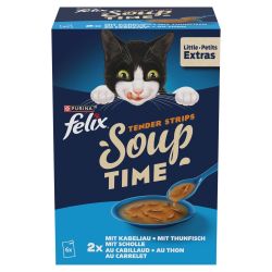 Felix Σούπα Tender Stripes Επιλογή Ψαριών 6 x  48 g