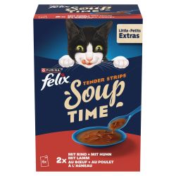 Felix Soup Τρυφερές Λωρίδες Οικιακή Επιλογή 6 x  48 g