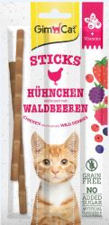GimCat Sticks κοτόπουλο και δασικά φρούτα 3 x  5 g