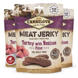 Carnilove Jerky Snack φιλέ γαλοπούλας & ελαφιού  100 g