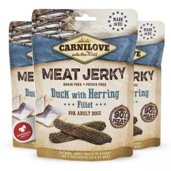 Carnilove Jerky Snack kacsa & hering filé  100 g