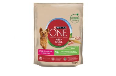 Purina ONE Μίνι Έλεγχος Βάρους ξηρή τροφή σκύλου - γαλοπούλα  800 g
