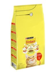 Friskies ξηρά τροφή με βοδινό, κοτόπουλο και λαχανικά  1.7 kg