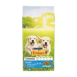 Friskies Junior ξηρά τροφή σκύλου - κοτόπουλο, λαχανικά και γάλα  15 kg