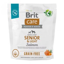 Brit Care Χωρίς Δημητριακά Ηλικιωμένων & Ελαφρύ - σολομός, πατάτα  1 kg