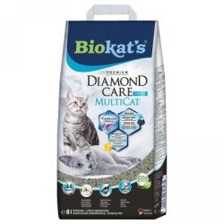 GimCat Biokat's Diamond Care Πολλαπλών Γαιών Φρέσκο αμμοδόχος  8 l