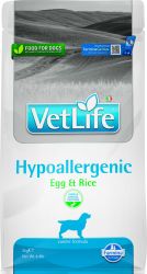 Vet Life Dog Υποαλλεργική Τροφή με Αυγό & Ρύζι  2 kg